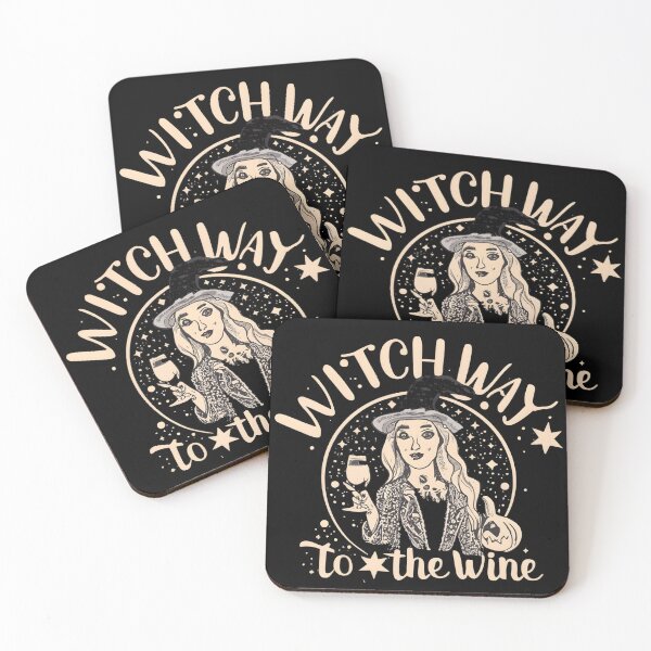 Item preview, Witch Way To The Wine Funny Halloween designed and sold by GalaxyGraffiti.