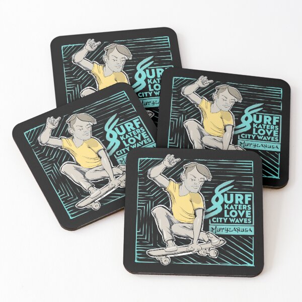 Item preview, Surf skaters love city waves designed and sold by motylanoga.