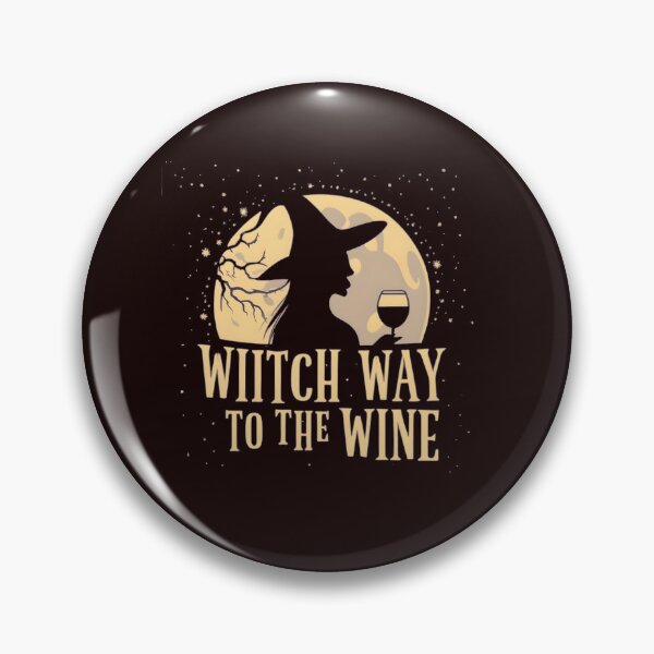 Item preview, Witch Way To The Wine Funny Halloween designed and sold by GalaxyGraffiti.
