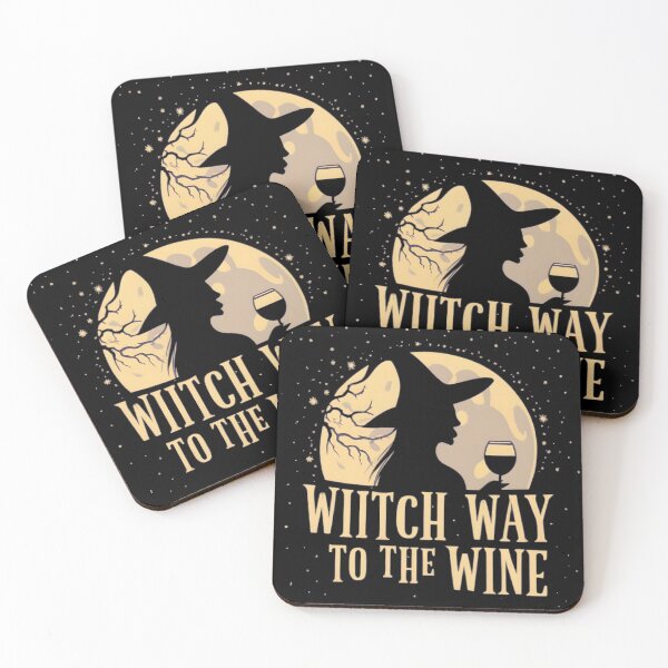 Item preview, Witch Way To The Wine Funny Halloween designed and sold by GalaxyGraffiti.