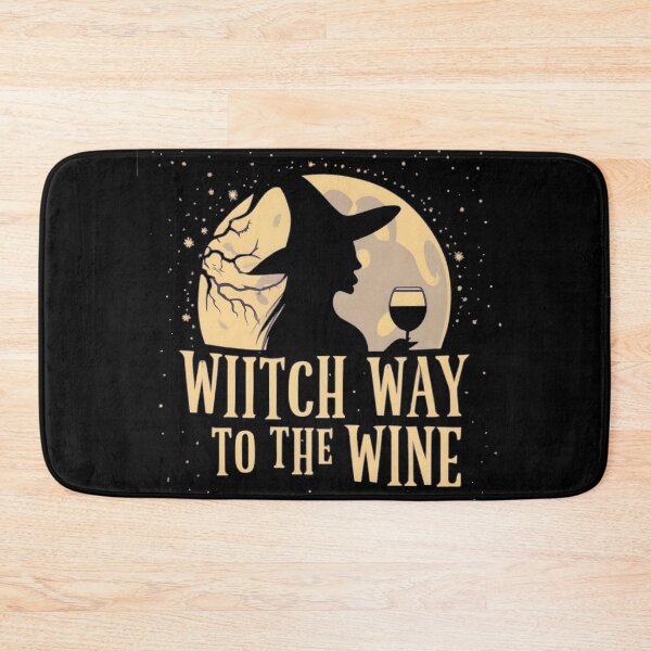 Item preview, Witch Way To The Wine Funny Halloween designed and sold by GalaxyGraffiti.
