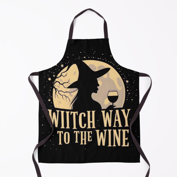Item preview, Witch Way To The Wine Funny Halloween designed and sold by GalaxyGraffiti.