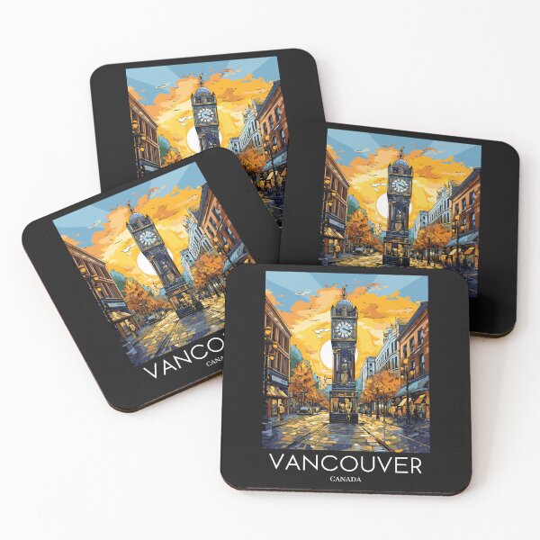 Item preview, A Pop Art Travel Print of Vancouver - Canada  designed and sold by StudioRedKoala.