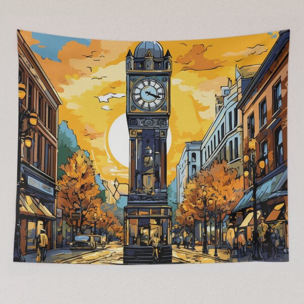 Item preview, A Pop Art Travel Print of Vancouver - Canada  designed and sold by StudioRedKoala.