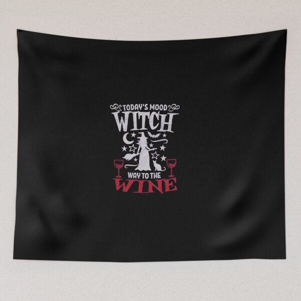 Item preview, Witch Way To The Wine Funny Halloween designed and sold by GalaxyGraffiti.