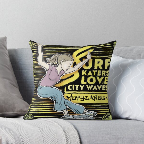 Item preview, Surf skaters love city waves designed and sold by motylanoga.
