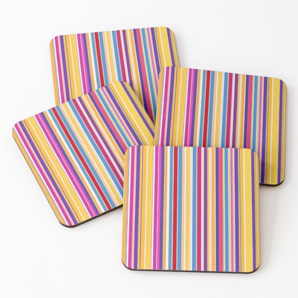 Item preview, Stripe pattern  orange base  blue red designed and sold by fc2c.