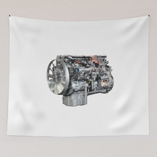 Item preview, heavy truck engine isolated on white background designed and sold by goceris.