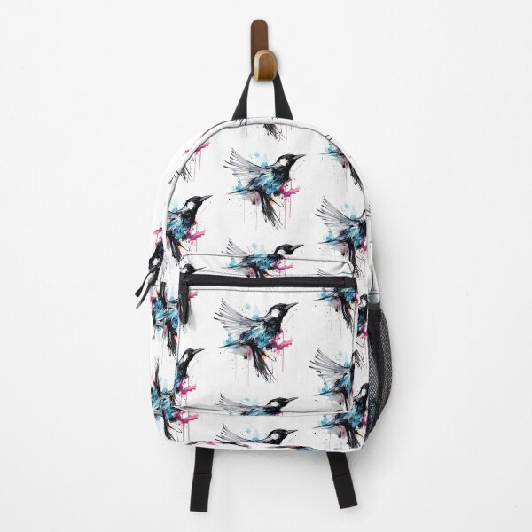 Item preview, butcherbird, colorful bird illustration designed and sold by Niktarka.