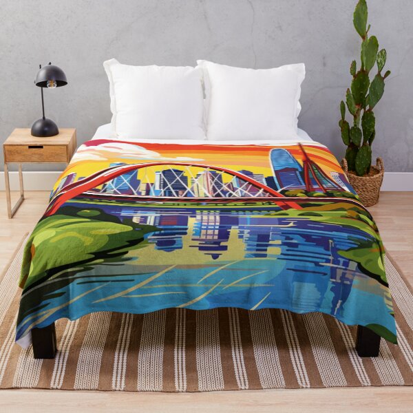 Item preview, A Pop Art Travel Print of Edmonton - Canada  designed and sold by StudioRedKoala.