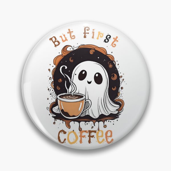 Item preview, Coffee Lover Boo-Jee Ghost But First Coffee VIII designed and sold by DevemDavam.
