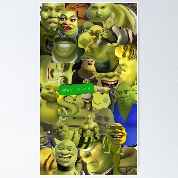 Shrek the Rock meme Poster for Sale by tttatia