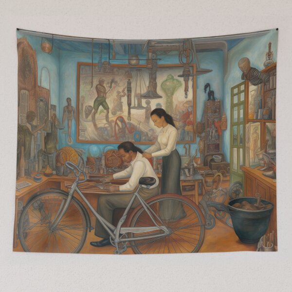 Item preview, Artists in Studio Creating Art designed and sold by YoPedro.