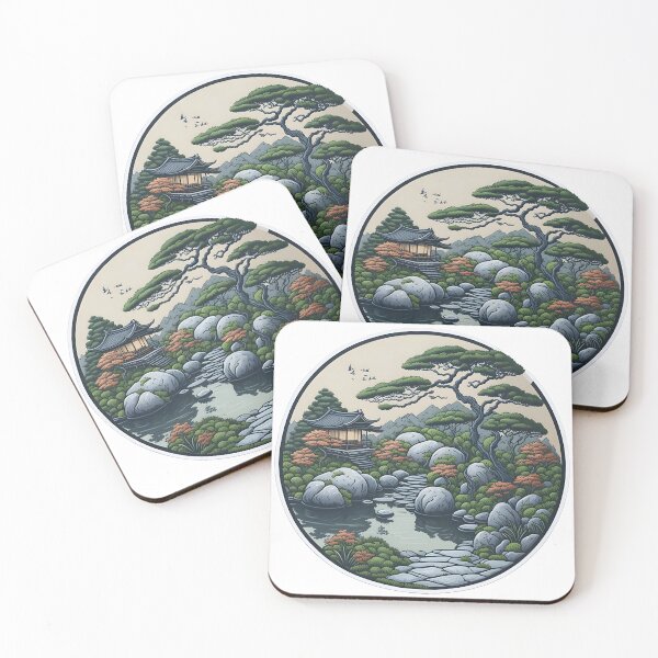 Item preview, Copy of Japanese Traditional Garden designed and sold by DoodleNestArt.