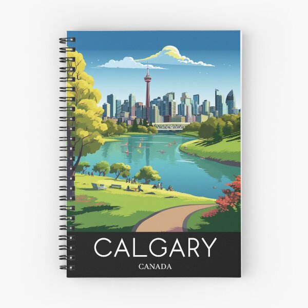 Item preview, A Pop Art Travel Print of Calgary - Canada  designed and sold by StudioRedKoala.