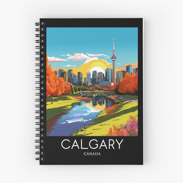 Item preview, A Pop Art Travel Print of Calgary - Canada  designed and sold by StudioRedKoala.