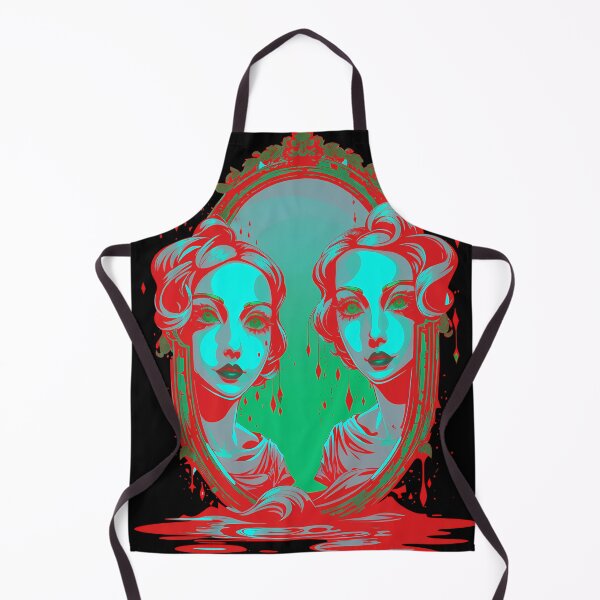 Item preview, Creepy Mirror Halloween Ghost Monster Haunted Gothic designed and sold by Yellowriversss.