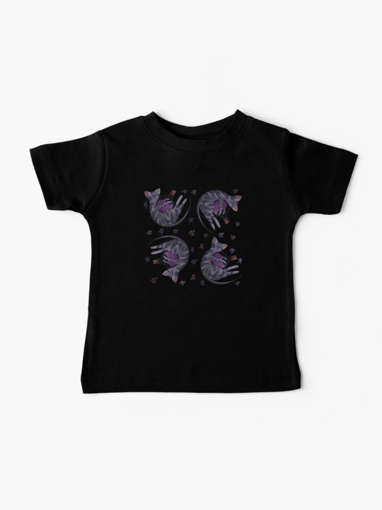 Thumbnail 1 of 2, Baby T-Shirt, Playing with poison pattern - Dark tabby Cat - Halloween design designed and sold by FelineEmporium.