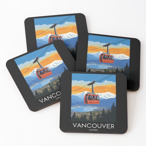 Item preview, A Pop Art Travel Print of Vancouver - Canada  designed and sold by StudioRedKoala.