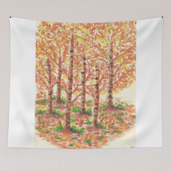 Item preview, "Fall Magic" - an Original Oil Pastel Drawing designed and sold by Lunardreams54.