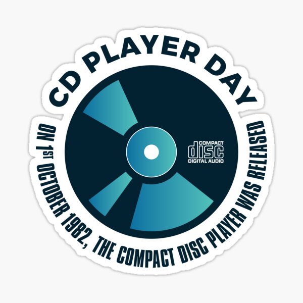 Item preview, CD Player Day – October 1 designed and sold by irfankokabi.