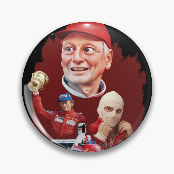 Item preview, Niki Lauda 3D cartoon designed and sold by IcalsaidArt.