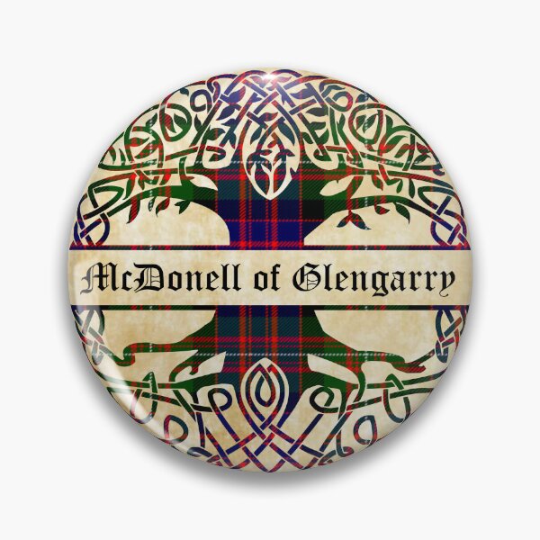 Item preview, McDonell of Glengarry Tree of Life Clan Scottish Surname tartan designed and sold by BagTown Clans.