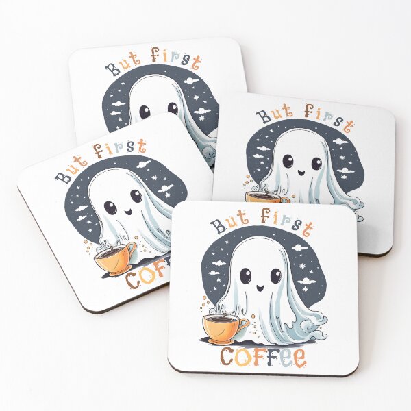 Item preview, Coffee Lover Boo-Jee Ghost But First Coffee X designed and sold by DevemDavam.