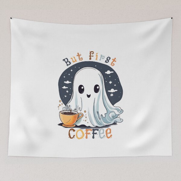 Item preview, Coffee Lover Boo-Jee Ghost But First Coffee X designed and sold by DevemDavam.