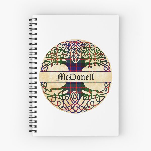 Item preview, McDonell Tree of Life Clan Scottish Surname tartan designed and sold by BagTown Clans.