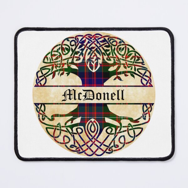 Item preview, McDonell Tree of Life Clan Scottish Surname tartan designed and sold by BagTown Clans.