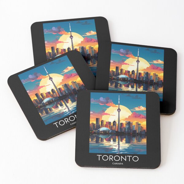 Item preview, A Pop Art Travel Print of Toronto - Canada  designed and sold by StudioRedKoala.