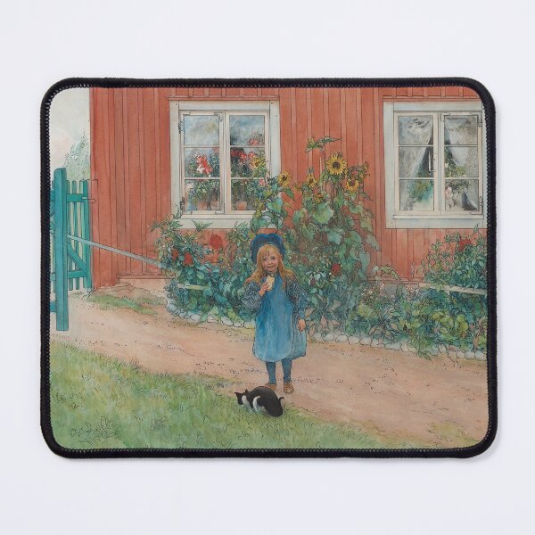 Item preview, Brita, a Cat and a Sandwich (1898) - Carl Larsson designed and sold by SALON DES ARTS.