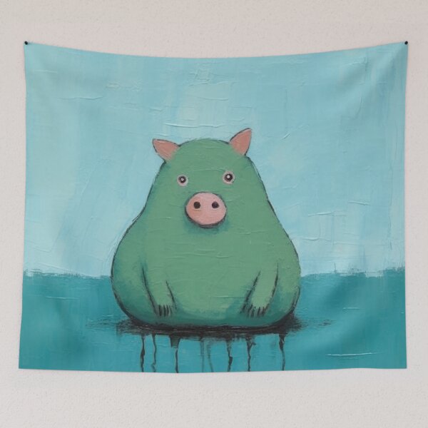 Item preview, Pig In a Green Pigsty designed and sold by YoPedro.