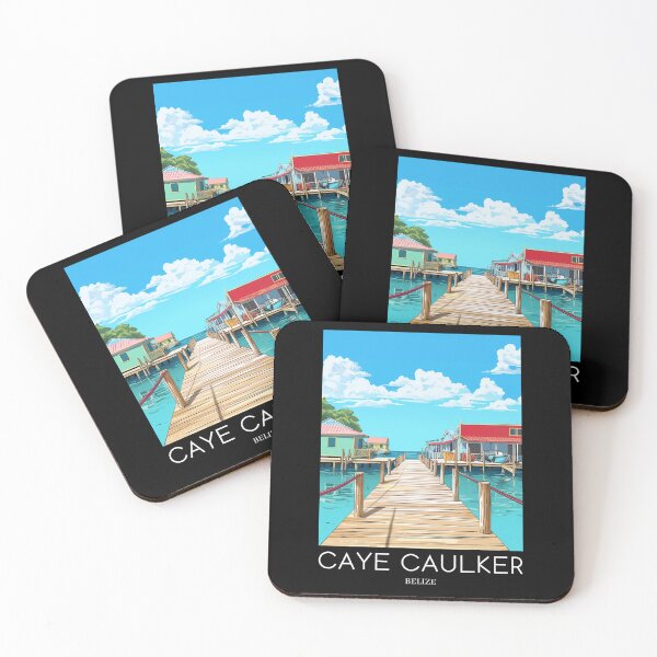 Item preview, A Pop Art Travel Print of Caye Caulker - Belize  designed and sold by StudioRedKoala.