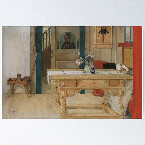 Item preview, Sunday Rest (20th century) - Carl Larsson designed and sold by SALON DES ARTS.