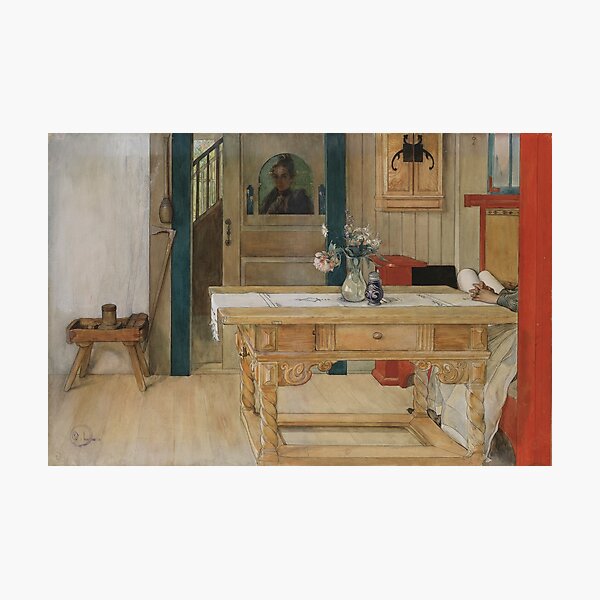 Item preview, Sunday Rest (20th century) - Carl Larsson designed and sold by SALON DES ARTS.
