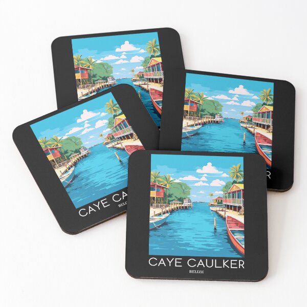 Item preview, A Pop Art Travel Print of Caye Caulker - Belize  designed and sold by StudioRedKoala.