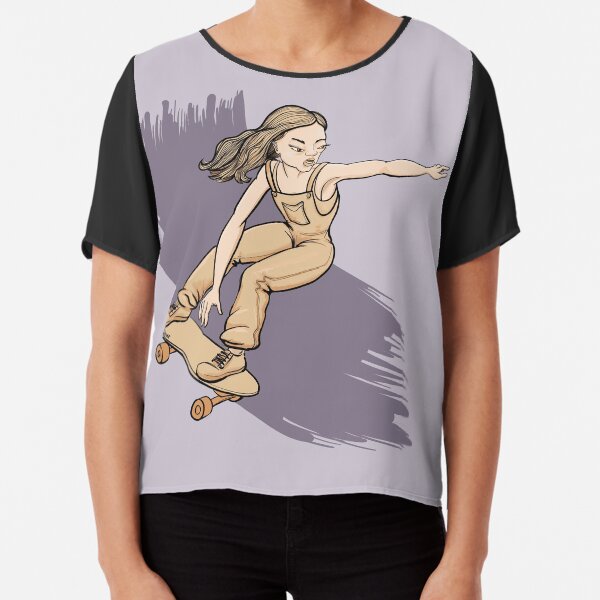 Surfskate waves Chiffon Top