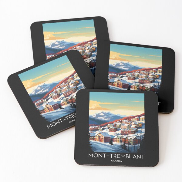 Item preview, A Pop Art Travel Print of Mont-Tremblant - Canada  designed and sold by StudioRedKoala.