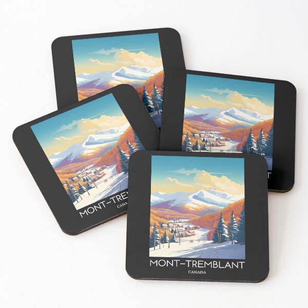 Item preview, A Pop Art Travel Print of Mont-Tremblant - Canada  designed and sold by StudioRedKoala.
