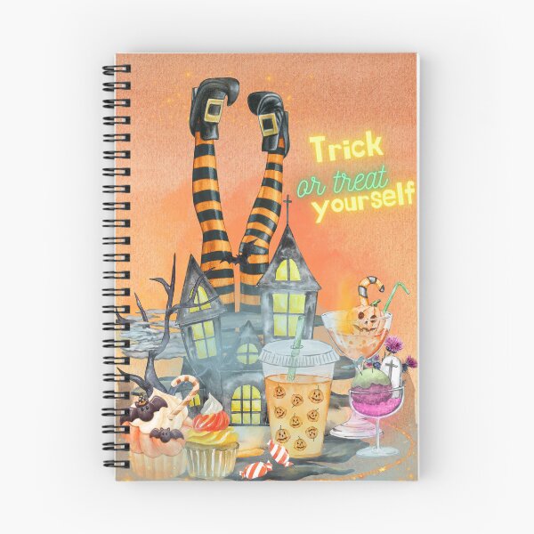 Item preview, Halloween "Trick or Treat Yourself" Fun graphic design, Spooky Autumn Vibes designed and sold by Lunardreams54.
