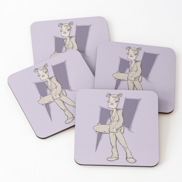 Item preview, Skateboarding girl designed and sold by motylanoga.