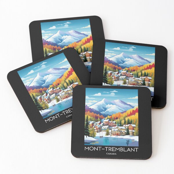 Item preview, A Pop Art Travel Print of Mont-Tremblant - Canada  designed and sold by StudioRedKoala.