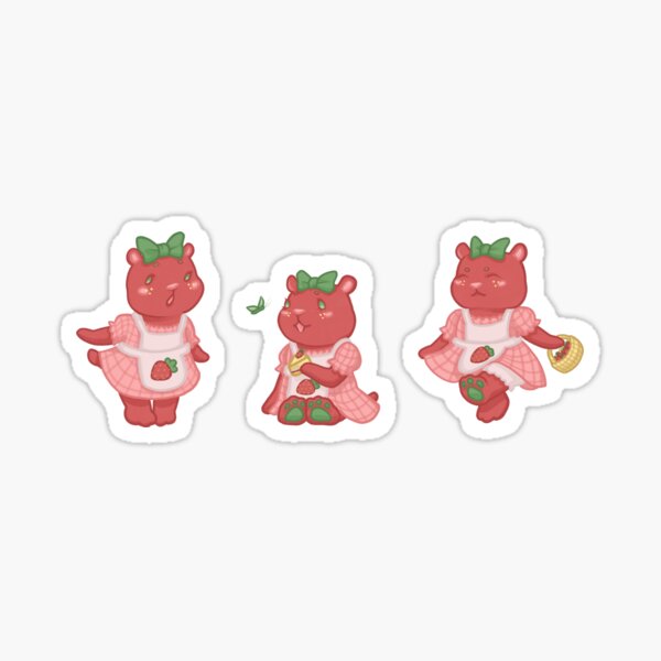 Strawberry Bears Sticker