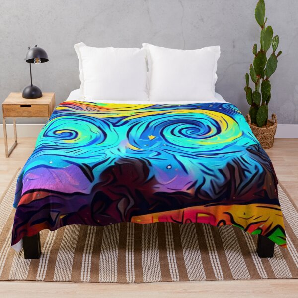 Item preview, Graffiti, van Gogh style, night sky, street art designed and sold by gringourmand.