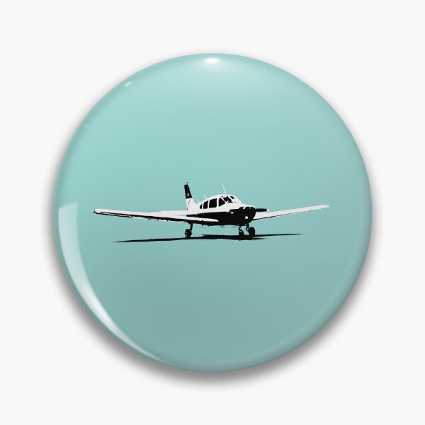 Item preview, Piper Warrior PA28 classic light aircraft black and white designed and sold by soitwouldseem.