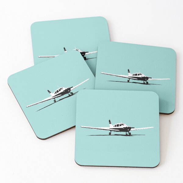 Item preview, Piper Warrior PA28 classic light aircraft black and white designed and sold by soitwouldseem.