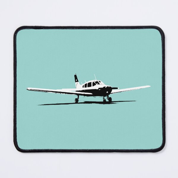 Item preview, Piper Warrior PA28 classic light aircraft black and white designed and sold by soitwouldseem.
