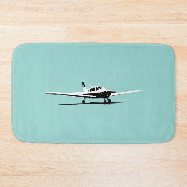 Item preview, Piper Warrior PA28 classic light aircraft black and white designed and sold by soitwouldseem.